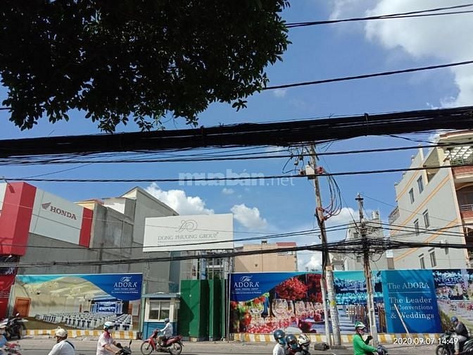 Bán 1450m² đất chỉ 285 tỷ, MT CMT8, Tân Bình. 400m đến Quận 3.