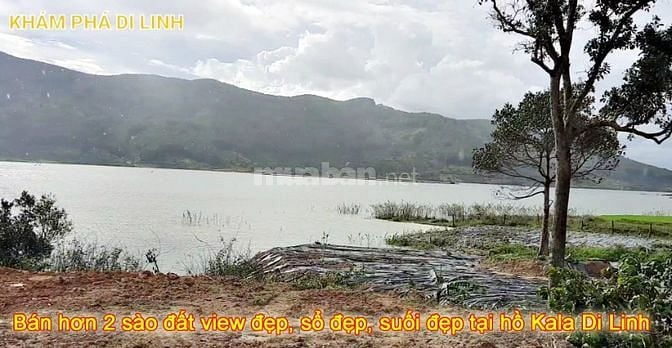 Đất hồ Kala, 2,1 sào, 60m mặt tiền đường bê tông, giáp mặt nước hồ