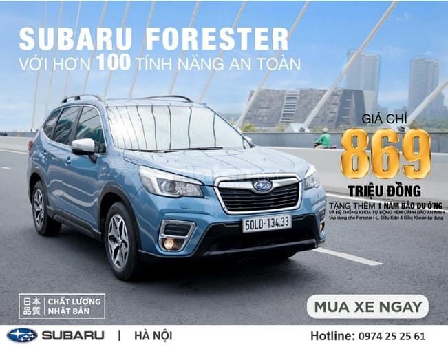 SUBARU FORESTER 2022 i-L xanh - SẴN XE GIAO LIỀN