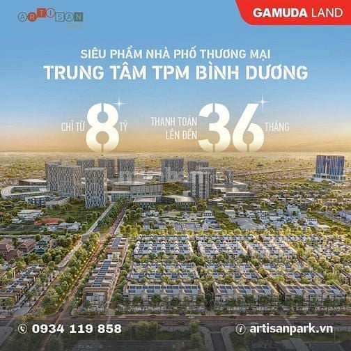 SHOPHOUSE 4 TẦNG ARTISAN PARK MẶT TIỀN ĐƯỜNG LÊ HOÀN TT 30%, 2 NĂM