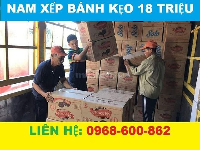 Tuyển LDPT Xếp Kho 650k/ngày - Tài Xế, Lơ Xe 18tr/tháng