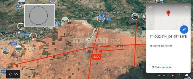 bán 5 xào đất  Hồng Thái, ngay 2 đường liên huyện giao nhau.