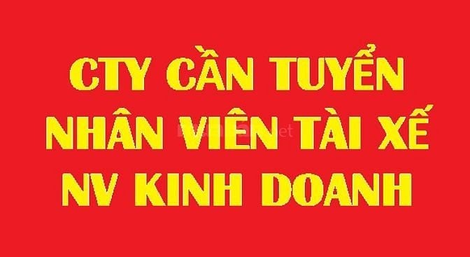 Công ty Ngọc Hoàng Cần tuyển 3 Nhân viên tài xế, kinh doanh