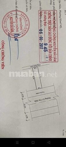 Bán lô đất MT Lê Văn Hiến Khuê Mỹ NHS Đà Nẵng