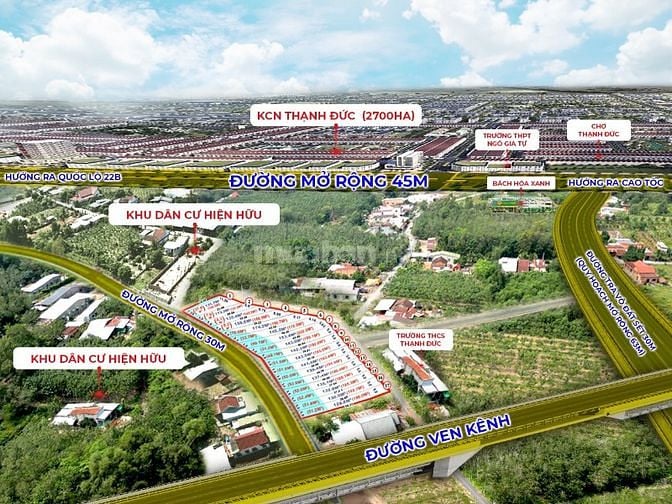 Bán đất 2 mt đường quốc lộ 22b ,Gò Dầu Tây Ninh , giá rẽ 