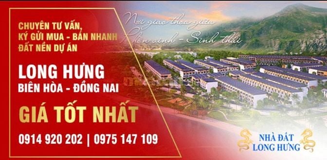 Cần bán nhanh lô rd17, đg 12m, khu 5 , dự án Long Hưng CiTy, 22,8 tr/m