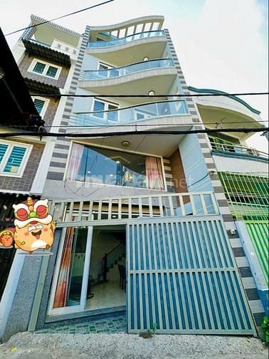 6,9 tỷ 37,2m2(4,8*7,7m)  140m2 sàn, 3PN, 4WC, trệt + 1 lửng + 3 lầu