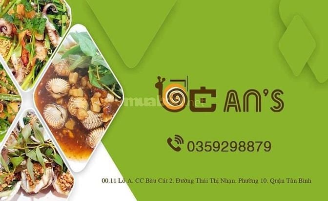Tuyển tạp vụ và phục vụ quán ốc