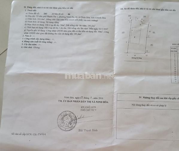 Đất Nóng Trở Lại Đất Dân Chính chủ Ninh Đa Ninh Hoà