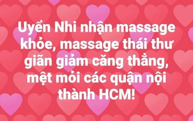 Uyển Nhi nhận làm massage khỏe, massage thư giãn!!!