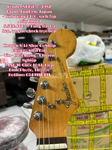 đàn guiar fender st4456 nội địa nhật new 99%