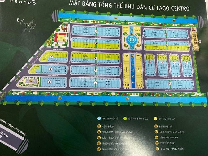 Chính chủ bán gấp 1 nền KDC Lago Centro, MT Vành Đai 4, Bến Lức, SH