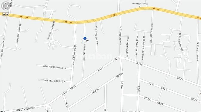 Bán đất Hẻm Ô Tô 6m, 743 Tỉnh Lộ 10, P. Bình Trị Đông B, DT 4 x 23m
