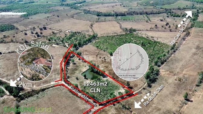 Bán 1,2 hecta đất CLN hồng liêm, có ao, vườn điều cách cao tốc 2km.