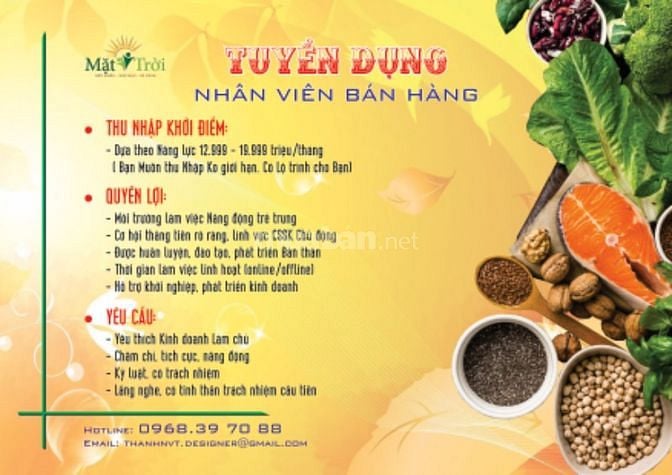 Tuyển Sale, Bán hàng đi làm ngay