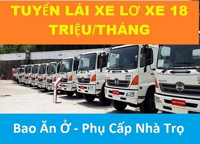 TÂY NINH==> Cần 30 Tài Xế, Lơ Xe 18tr/Tháng + Nam Xếp Kho 650k/Ngày