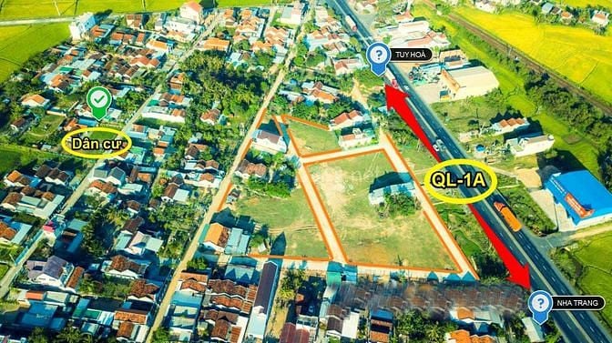 Bán gấp lô biệt thự 300m2 full thổ ngày QL1A - Bắc Vân Phong