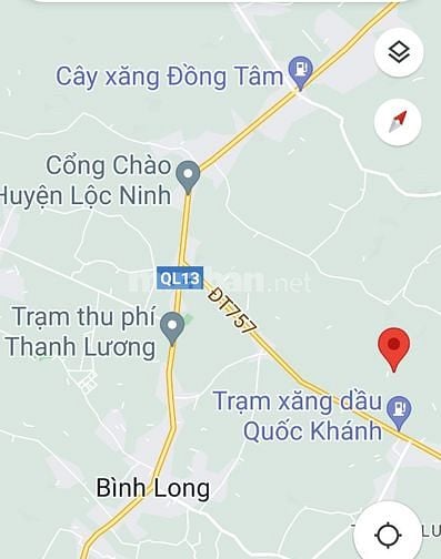 ☆Bán đất Thanh Lương, thị xã Bình Long(ngay trạm thu phí Thanh Lương)