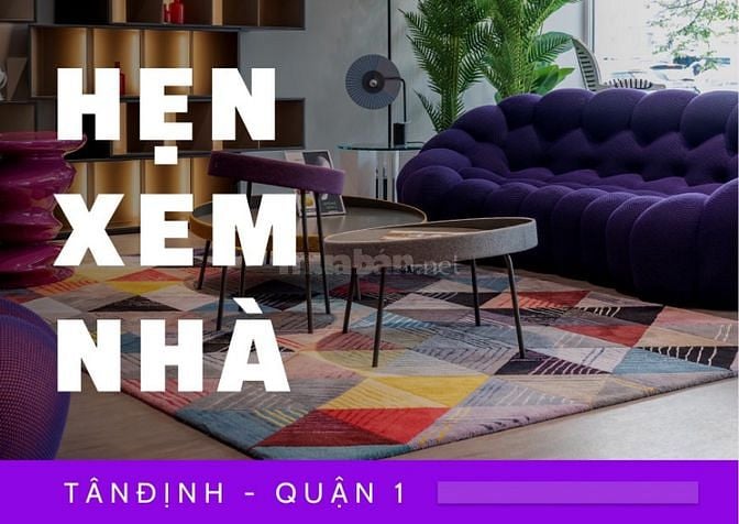 Bán nhà HXH Đinh Công Tráng, phường Tân Định, Quân 1, 4x18, Cấp 4