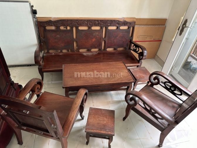 Thanh lý bộ bàn ghế, gỗ cẩm lai