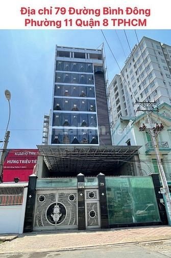 Bán Tòa nhà cao cấp 11 tầng Bến Bình Đông. Nhà thiết kế đẹp cao cấp