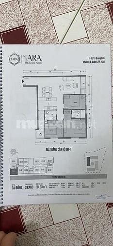 Cần bán căn hộ 3pn 2wc, diện tích 92m2