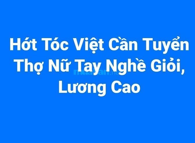 Hớt tóc Việt cần gấp thợ nữ, tay nghề giỏi, làm việc lâu năm