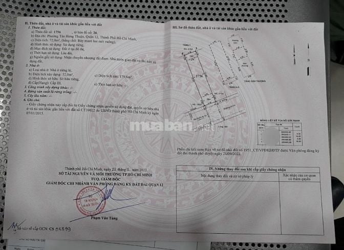 BÁN NHÀ 4X18M 2 LẦU_SỔ HOÀN CÔNG_KDC AN SƯƠNG P.THT Q12