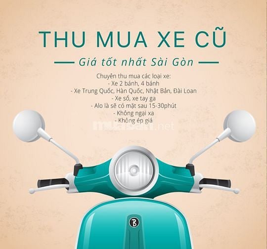 THU MUA XE MÁY + XE ĐẠP GIÁ CAO KHU VỰC TPHCM VÀ CÁC TỈNH LÂN CẬN