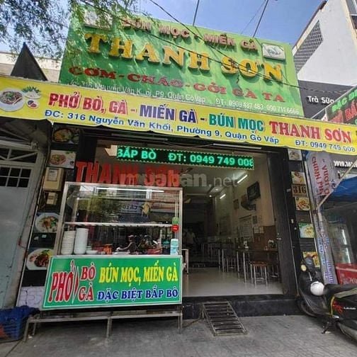 CẦN SANG QUÁN ĂN MẶT TIỀN ĐƯỜNG NGUYỄN VĂN KHỐI