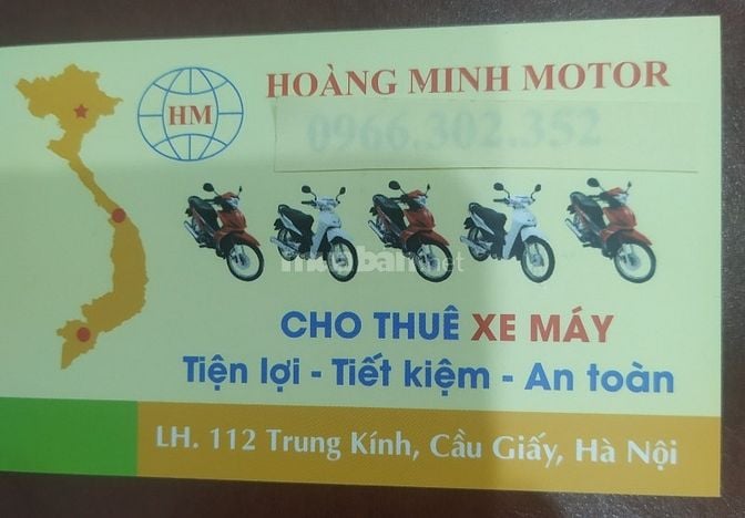 Cho thuê xe Honda đời mới tại Mỹ Đình, Cầu Giấy, Đống Đa, Hà Nội