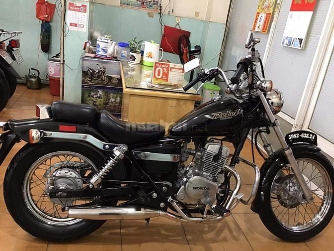 REBEL 125,HONDA NHÂT,ĐK 2000,HQCN,ZIN 100%.BH 2 NĂM.ĐT :