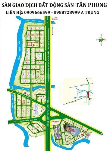 Cần bán đất sadeco ven sông , Đối diện Đại Học Rmit.Tân Phong quận 7.