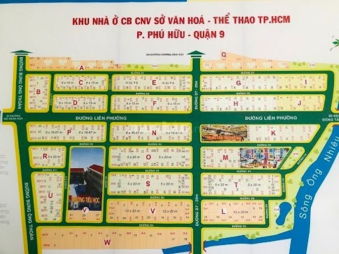 Chuyển nhượng lại 3 nền đất 100m2 tại KDC Sở Văn Hoá Thông Tin,Thủ Đức