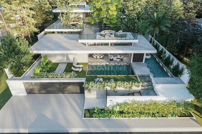 Giảm 20ty Bán Biệt Thự Hồ Bơi 1000m2 Khu Compound sông Eden Thảo Điền