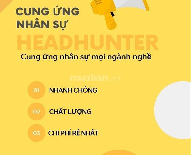 EM LÀM HEADHUNTER NHẬN TUYỂN DỤNG LAO ĐỘNG TẤT CẢ CÁC NGHÀNH NGHỀ 