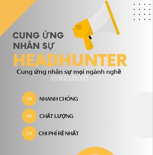 EM LÀM HEADHUNTER,NHẬN TUYỂN DỤNG LAO ĐỘNG TẤT CẢ CÁC NGHÀNH NGHỀ 