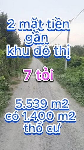 5539m2 có 1400m2 thổ cư. Ngay khu đô thị Phước Đông. 7 tỷ