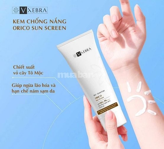 Mỹ phẩm Vxebra kem chống nắng orico sun screen 