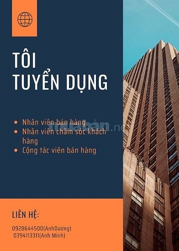 VIỆC LÀM BÁN HÀNG CHO SINH VIÊN VÀ LĐPT,Tân Bình