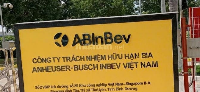 Cần tuyển gấp nam tạp vụ vệ sinh làm tại nhà máy bia Mỹ ABINBEV, BD