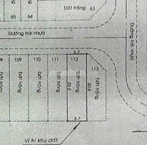 CHÍNH CHỦ CẦN BÁN GẤP GIÁ RẺ, 5,7x20, 114m2, KDC PHÚ NHUẬN