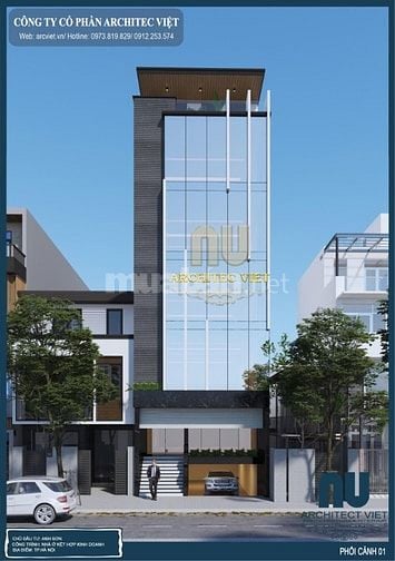 Chủ nhà chủ cho thuê tòa nhà 850 m2, mặt phố Bạch mai