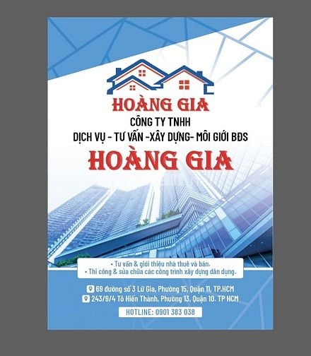 CTY TNHH BĐS Hoàng Gia cần tuyển NV chuyên cho thuê nhà phố trung tâm.