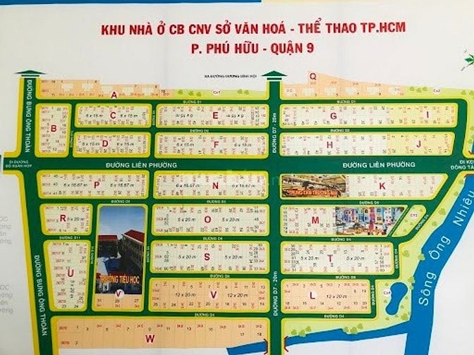 Cần bán 3 nền Biệt Thự tại D/A Sở Văn Hoá TT, P Phú Hữu, TP Thủ Đức