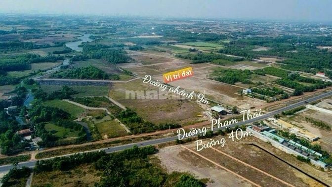 1,77 tỷ/1330m ( đất vườn-CLN) hẻm 9m 1 xẹc Phạm Thái Bường Phước Khánh