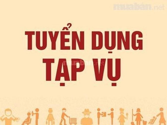 Cần tuyển 2 nữ tạp vụ, dưới 55 tuổi, thu nhập 9 triệu