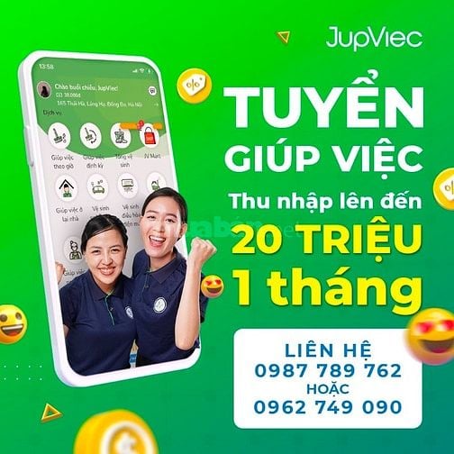 Tuyển 10 Chuyên Viên Làm Sạch, Giúp Việc Nhà