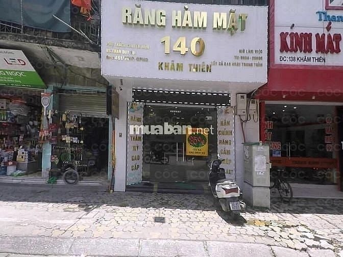 Cho thuê nhà MP Khâm Thiên, MB 86m2 x 2 tầng, hè rộng, mặt tiền 4m 