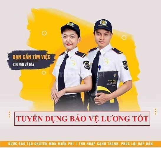 Tuyển 2 Nam Bảo Vệ Khách Sạn Quận 1 Ca 7h-19h hoặc 19h-7h Bo cao